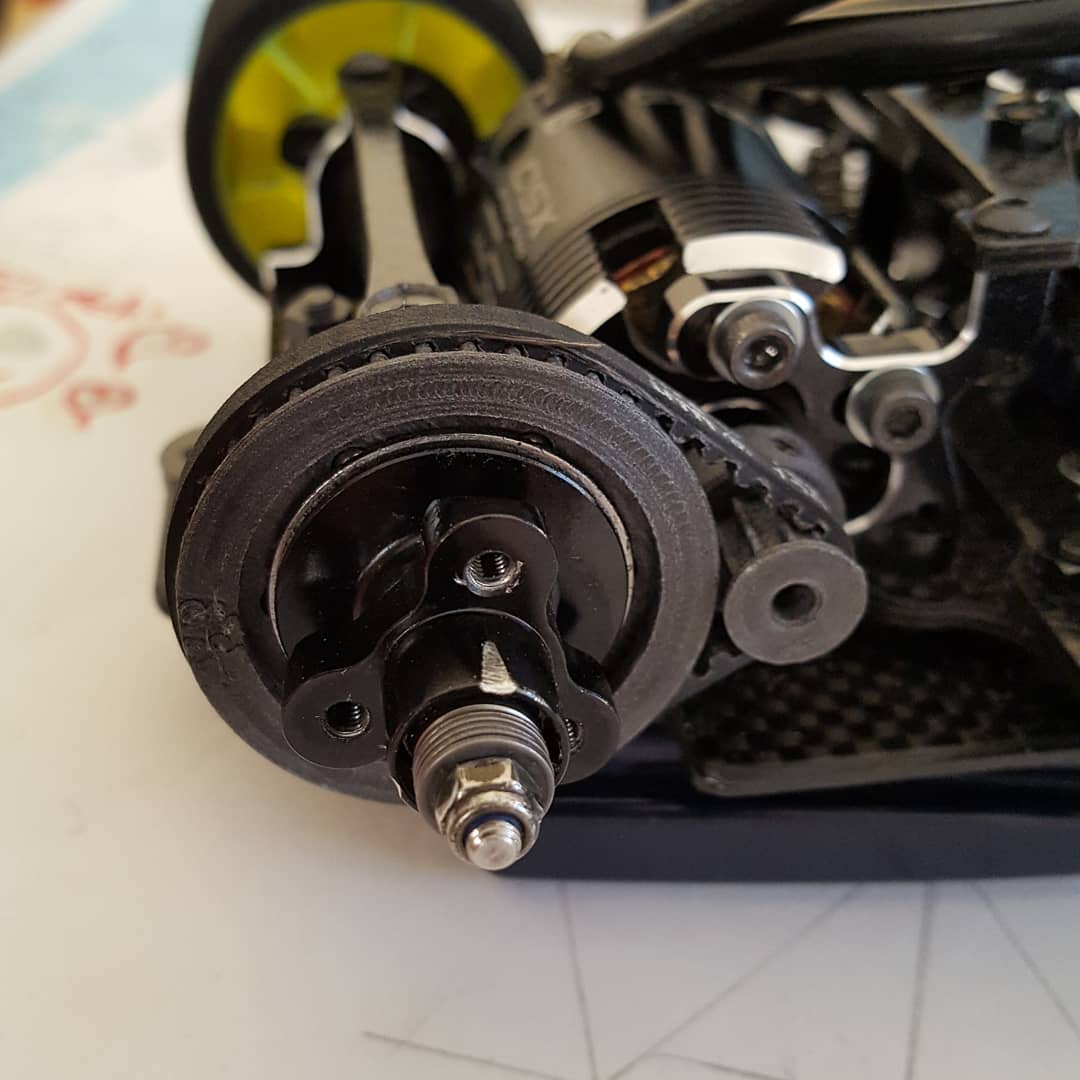3D-Printed Belt Drivetrain für das Pan Car