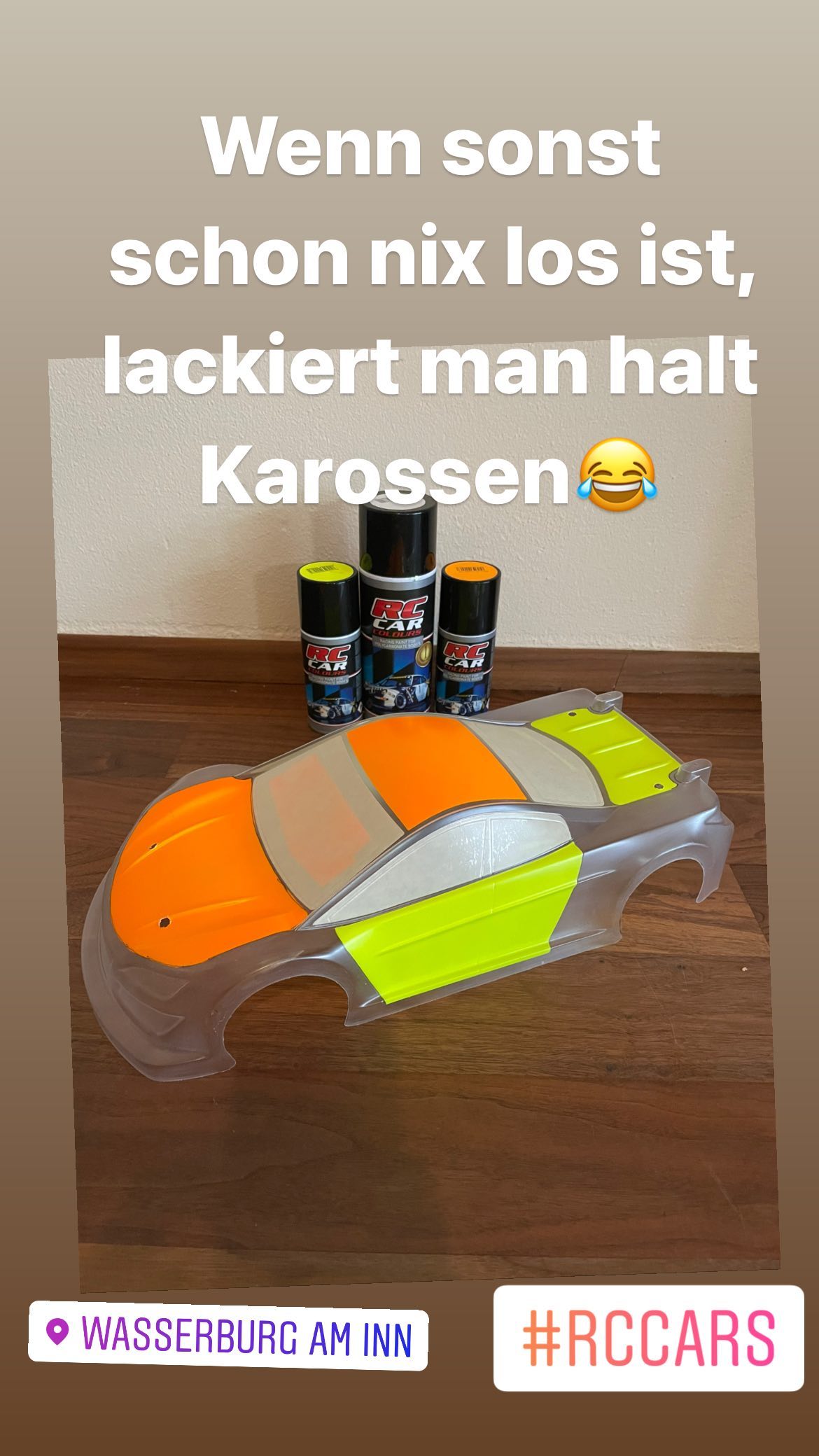 Wenn sonst schon nix los ist: Karossen lackieren!