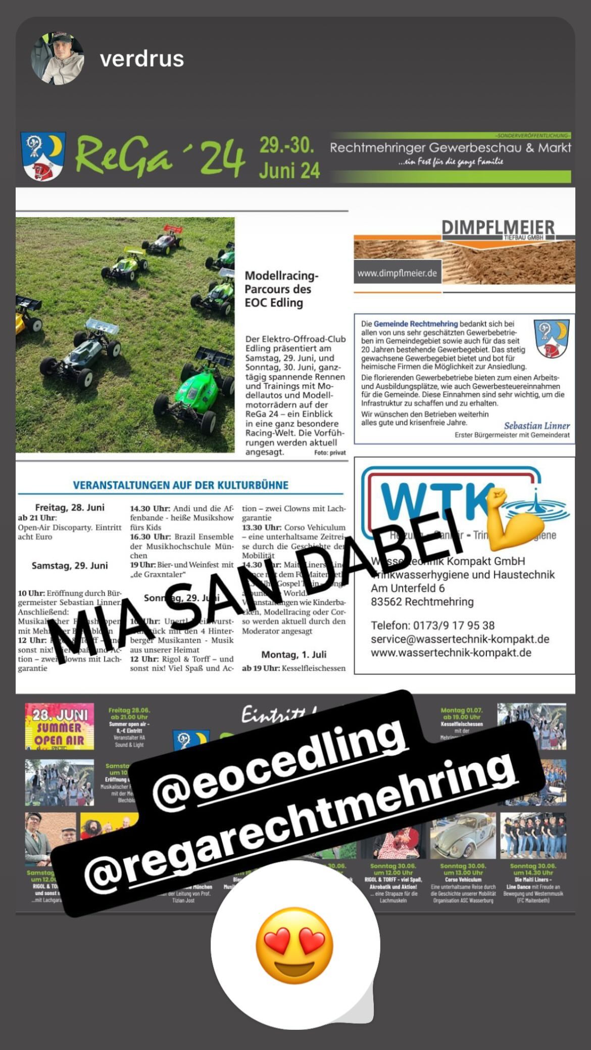 Mia san dabei! EOC Edling auf der ReGa 24