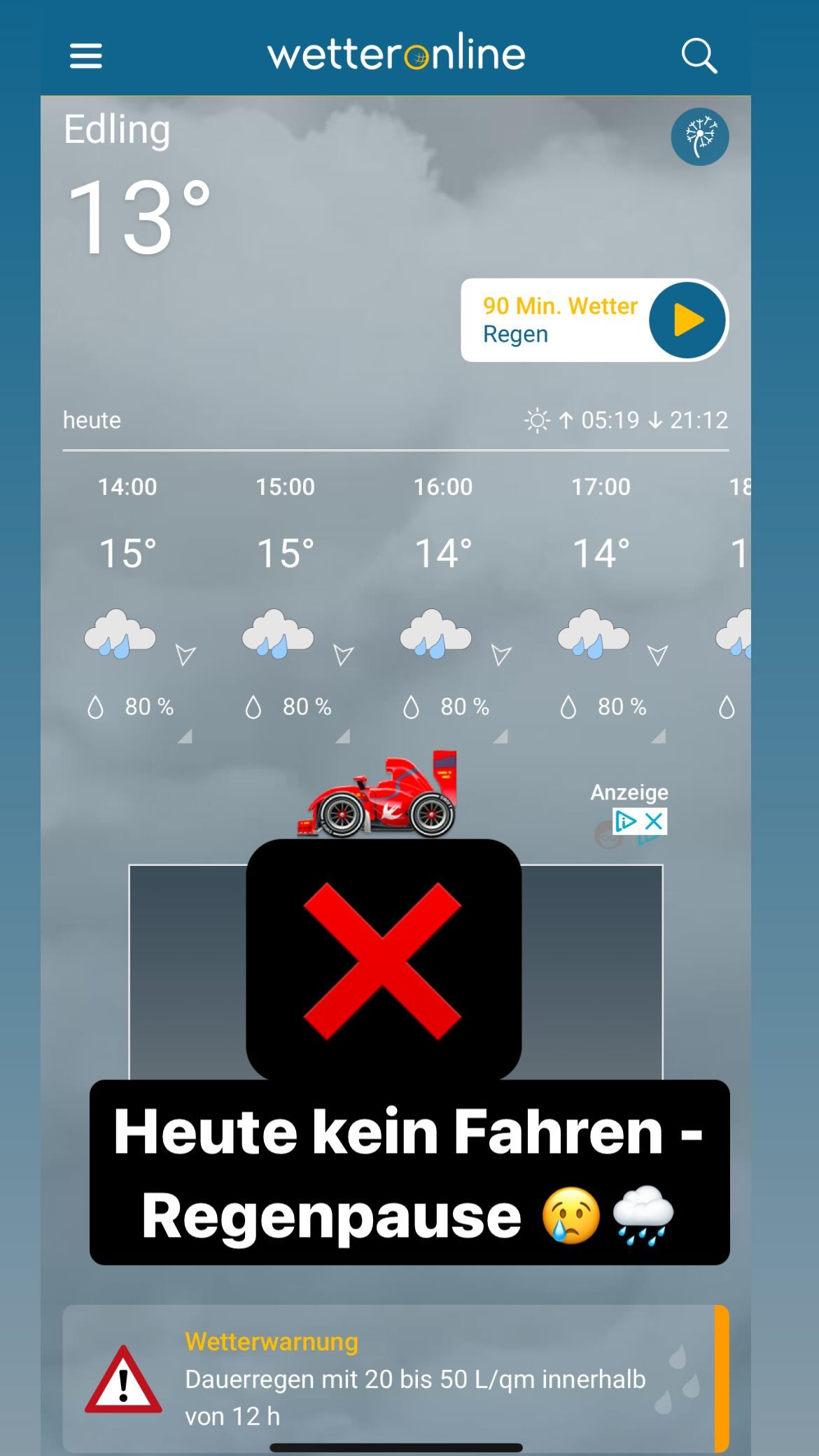 Regenpause in Dirnhart 🌧️